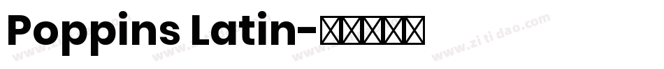 Poppins Latin字体转换